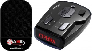 Радар-детектор Supra DRS-60ST + Противоскользящий коврик на панель