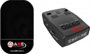 Радар-детектор Sho-me G-800 STR White + Противоскользящий коврик на панель