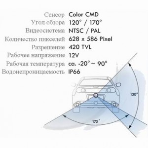 Камера заднего вида Incar-Intro VDC-048
