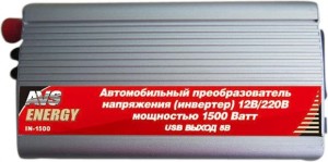 Инвертор AVS IN-1500W, 12/220V
