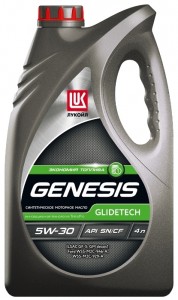 Моторное масло Лукойл Genesis Glidetech 5W-30 4л