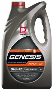 Моторное масло Лукойл Genesis Armortech 5W40 4л