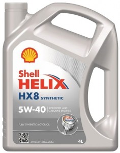 Моторное масло Shell Helix HX8 5W40 4 л