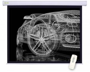 Рулонный экран для проектора Cactus  Motoscreen CS-PSM-150x150