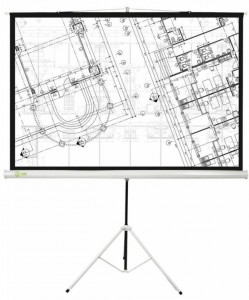 Рулонный экран для проектора Cactus  Triscreen CS-PST-127x127