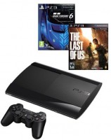 Приставка Sony PS3 Super Slim CECH-4308A (12GB) Black + Одни из нас + Gran Turismo 6