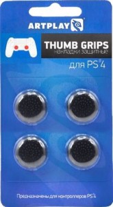 накладки на стики Artplays Thumb Grips для геймпада DualShock 4 Black