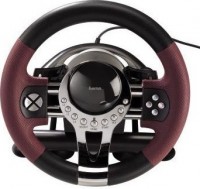 Руль Hama  H-51845 Thunder V5 Black red