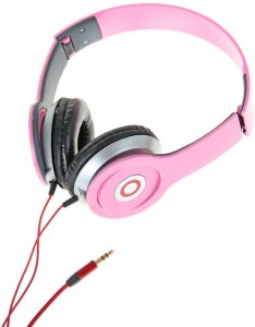 Проводные наушники LuazON накладные 1014563 Pink