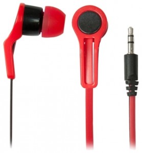 Проводные наушники Ritmix RH-014 Black red