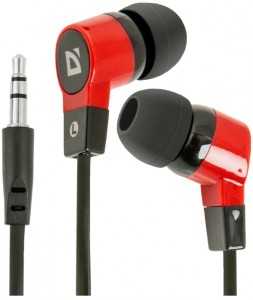 Проводные наушники Defender Basic-619 Red black