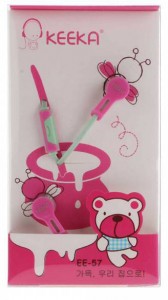 Проводные наушники Keeka EE-57 Pink