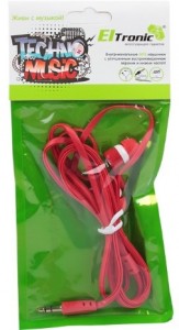 Проводные наушники Eltronic 4407 Techno Musik Red