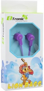 Проводные наушники Eltronic Lion Bass 4413 Violet