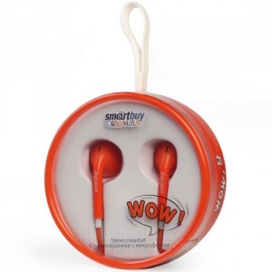 Проводные наушники SmartBuy WOW Red