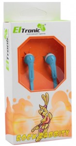 Проводные наушники Eltronic Rock Rabbiry 4412 Blue