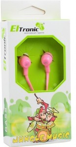 Проводные наушники Eltronic Jungle Music 4411 Pink