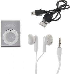 Flash MP3-плеер Perfeo Music Clip Titanium 4 Gb Silver
