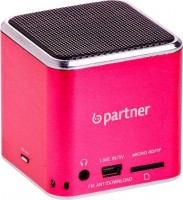 Портативная стерео акустика Partner Cube Red