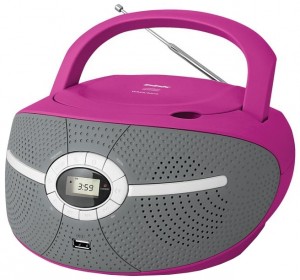 Магнитола BBK BX195U Pink