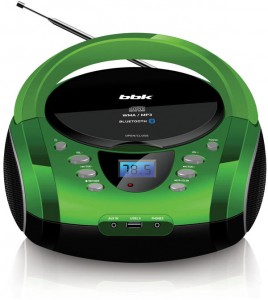 CD магнитола BBK BX165BT Black green