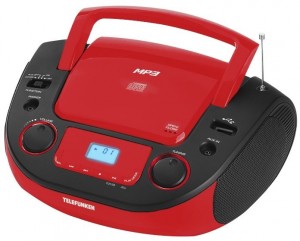 CD магнитола Telefunken TF-CSRP3481 Black red