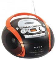 CD/кассетная магнитола Supra BB-CD601 black