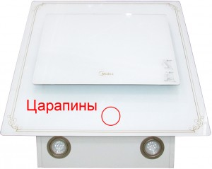 Вытяжка Midea E60TEW3E04 White дефект