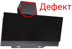 Вытяжка Elikor Рубин S4 90 антрацит / стекло черное дефект