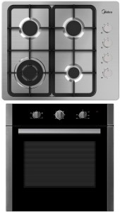 Независимый комплект встраиваемой техники Midea Q414SFD+65CME10102 Inox