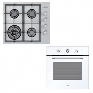 Независимый комплект встраиваемой техники Midea Q404GFD-WH+65СME10004 WH