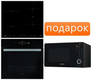 Независимый комплект встраиваемой техники Whirlpool ACM 932 BA + AKZ 6230 NB + Микроволновая печь MWHA 2622 MB