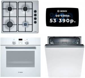 Независимый комплект встраиваемой техники Bosch PBP6B5B80+ HBN231W4 + Посудомоечная машина SMV23AX00R