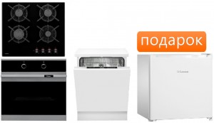 Независимый комплект встраиваемой техники Hansa BOEI62000015+BHKS61038+ZIM676H + Холодильник FM 050.4