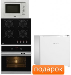 Независимый комплект встраиваемой техники Hansa BOEI 68403+BHKS61018+AMM20BMXH + Холодильник FM 050.4