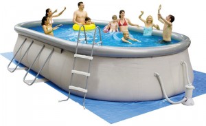 Надувной бассейн Jilong JL017449NG Oval Steel Frame Pool