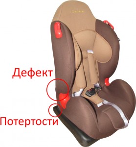 Детское автокресло Capella S1209L Walnut brown дефект