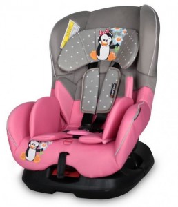 Детское автокресло Bertoni Concord Grey Pink Penguin
