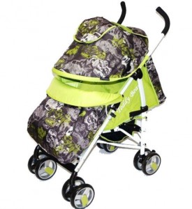Прогулочная коляска Teddy Bear SL - 109 Cars green