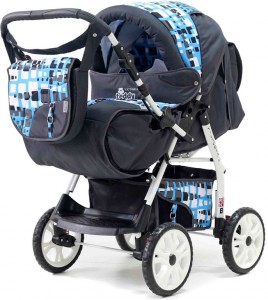 Коляска-трансформер Teddy Victoria BKL VI05 Grey light blue