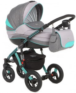 Универсальная коляска Adamex Aspena Grand Collection 3 в 1 Grey mint black