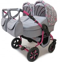 Универсальная коляска Polmobil Близнецы Terra 01 Grey pink
