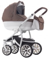 Универсальная коляска Bebetto Torino (2 в 1) SL06 White brown cells