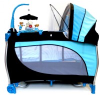 Манеж-кровать Stiony B6102-1 Blue black