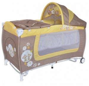 Манеж-кровать Lorelli Danny 2 Little Bears Beige yellow
