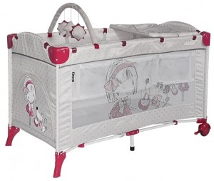 Манеж-кровать Lorelli Arena 2 Plus Girl Grey