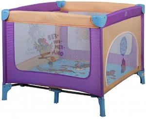 Манеж Bambini Caribu Винни Пух Blue violet