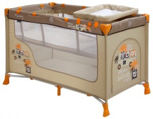 Манеж-кровать Lorelli Nanny 2 Beige Safari Tours