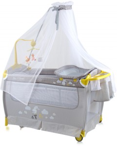 Манеж-кровать Lorelli Sleep'n'Dream Rocker Grey rabbit