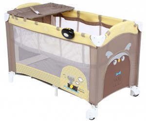 Манеж-кровать Capella Sweet Time Owl 2e Yellow beige